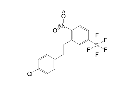 (E)-1-Nitro-2-(4-chlorostyryl)-4-(pentafluorosulfanyl)benzene