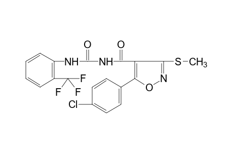 1-{[5-(p-CHLOROPHENYL)-3-(METHYLTHIO)-4-ISOXAZOLYL]CARBONYL}-3-(alpha,alpha,alpha-TRIFLUORO-o-TOLYL)UREA