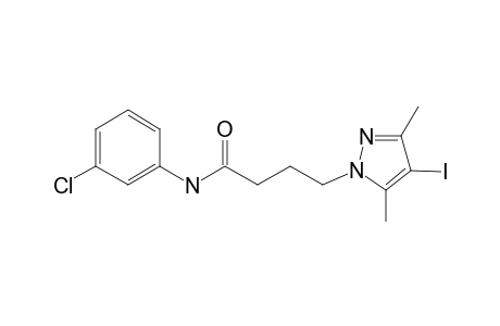 N-(3-chlorophenyl)-4-(4-iodo-3,5-dimethyl-1H-pyrazol-1-yl)butanamide