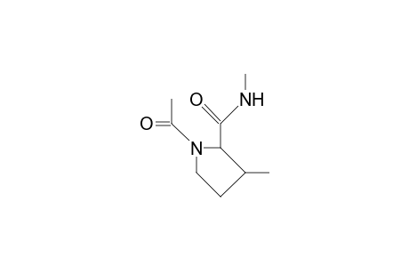 1-ACETYL-N, 3-DIMETHYL-2-PYRROLIDINECARBOXAMIDE