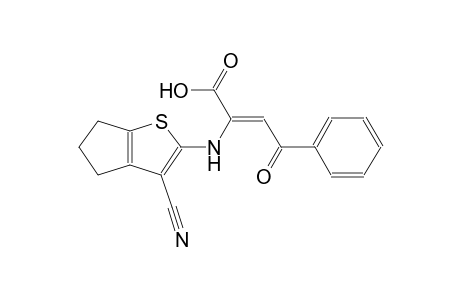 2-butenoic acid, 2-[(3-cyano-5,6-dihydro-4H-cyclopenta[b]thien-2-yl)amino]-4-oxo-4-phenyl-, (2Z)-