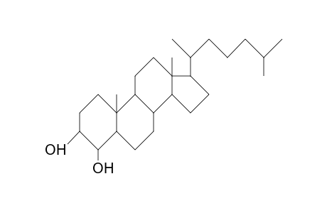 5a-Cholestane-3a,4a-diol