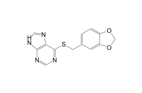 6-[(1,3-benzodioxol-5-ylmethyl)sulfanyl]-9H-purine