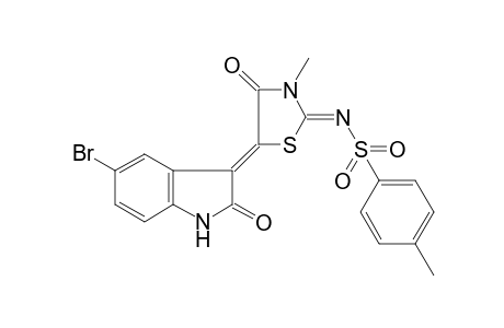 benzenesulfonamide, N-[(2Z,5Z)-5-(5-bromo-1,2-dihydro-2-oxo-3H-indol-3-ylidene)-3-methyl-4-oxothiazolidinylidene]-4-methyl-