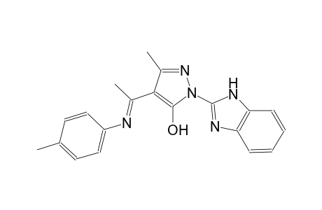 1-(1H-benzimidazol-2-yl)-3-methyl-4-[(1E)-N-(4-methylphenyl)ethanimidoyl]-1H-pyrazol-5-ol