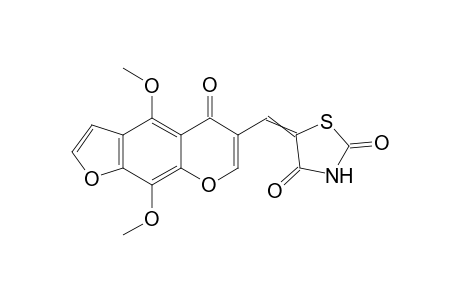 5-[(4,9-Dimethoxy-5-oxo-5H-furo[3,2-g]chromen-6-yl)methylidene]-1,3-thiazolidine-2,4-dione