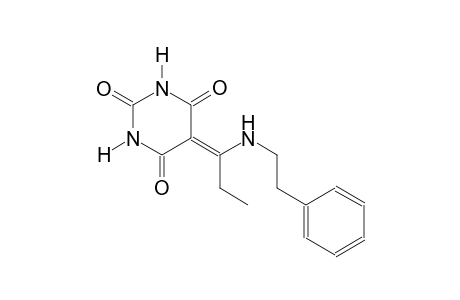 5-{1-[(2-phenylethyl)amino]propylidene}-2,4,6(1H,3H,5H)-pyrimidinetrione