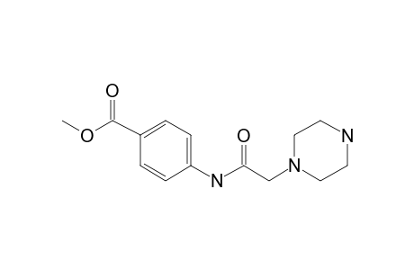 Benzoic acid, 4-[[2-(1-piperazinyl)acetyl]amino]-, methyl ester