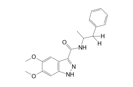 5,6-dimethoxy-N-(alpha-methylphenethyl)-1H-indazole-3-carboxamide