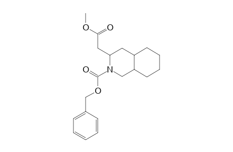 (phenylmethyl) 3-(2-methoxy-2-oxidanylidene-ethyl)-3,4,4a,5,6,7,8,8a-octahydro-1H-isoquinoline-2-carboxylate