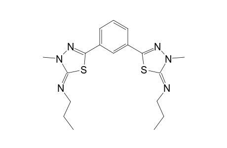 2,2'-META-PHENYLENE-BIS-[4,5-DIHYDRO-5-PROPYLIMINO-1,3,4-THIADIAZOLE]