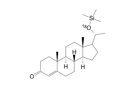 20.alpha.-(18O-TMS)-4-pregnen-3-one