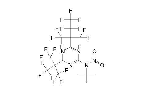 2-(N-tert-Butyl-N-nitroamino)-4-[2,2,3,3,3-pentafluoro-1,1-bis(trifluoromethyl)propyl]-6-[2,2,2-trifluoro-1,1-bis(trifluoromethyl)ethyl]-1,3,5-triazine
