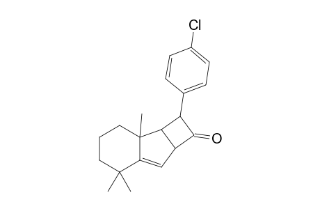 5-(p-Chlorophenyl)-7,11,11-trimethyltricyclo[5.4.0.0(3,6)]undec-1-ene-4-one