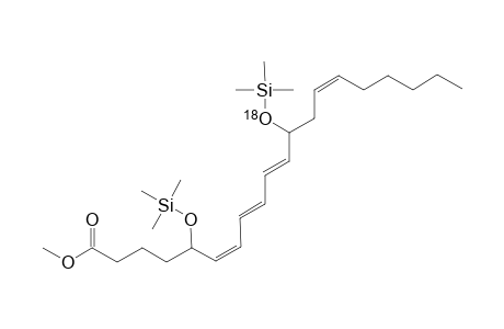 Methyl 5,12-di(trimethylsiloxy)eicosan-6(Z),8(E),10(E),14(Z)-tetraenoate-12-18O