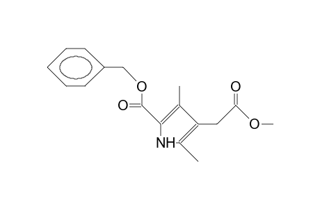 3,5-DIMETHYL-4-METHOXYCARBONYLMETHYL-PYRROL-2-CARBONSAEUREBENZYLESTER