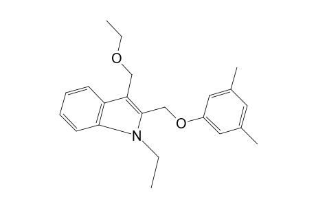 3-(ethoxymethyl)-1-ethyl-2-{[(3,5-xylyl)oxy]methyl}indole