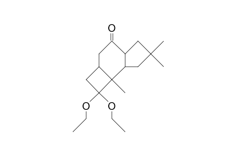 (1b,2a,5a,8B)-3,3-Diethoxy-2,10,10-trimethyl-tricyclo(6.3.0.0/2,5/)undecan-7-one