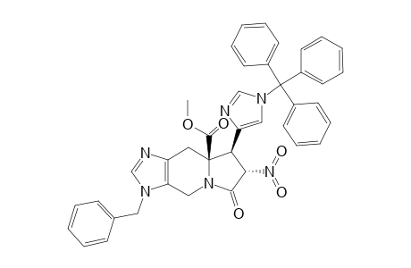 METHYL-(7S*,8R*,8AR*)-3-BENZYL-8-(1'-TRITYL-1'H-IMIDAZOL-4'-YL)-7-NITRO-6-OXO-3,4,6,7,8-HEXAHYDROIMIDAZO-[4,5-F]-INDOLIZIN-8A-CARBOXYLATE