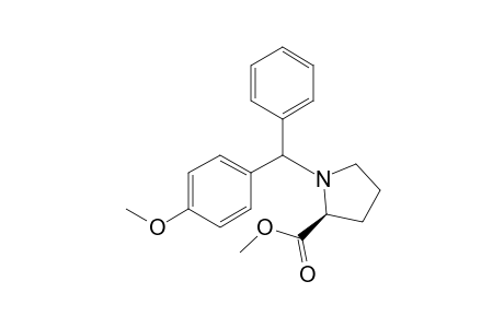 (2S)-Methyl 1-((4-methoxyphenyl)(phenyl)methyl) pyrrolidine-2-carboxylate