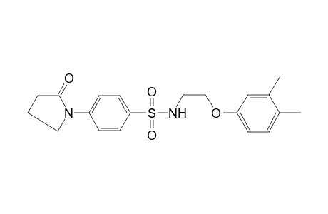 benzenesulfonamide, N-[2-(3,4-dimethylphenoxy)ethyl]-4-(2-oxo-1-pyrrolidinyl)-