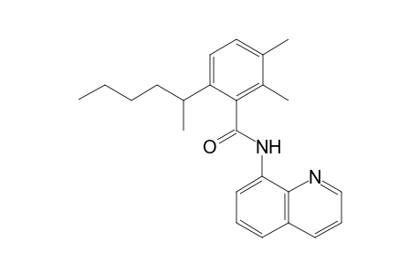 6-(hexan-2-yl)-2,3-dimethyl-N-(quinolin-8-yl)benzamide