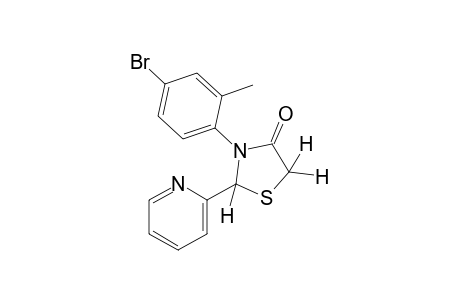 3-(4-bromo-o-tolyl)-2-(2-pyridyl)-4-thiazolidinone