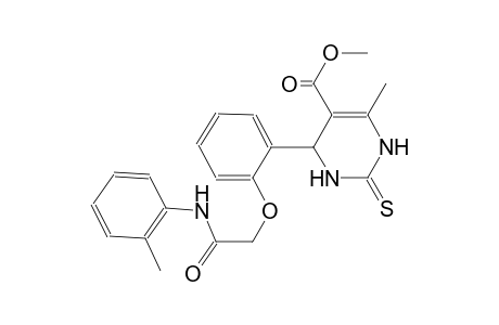 methyl 6-methyl-4-{2-[2-oxo-2-(2-toluidino)ethoxy]phenyl}-2-thioxo-1,2,3,4-tetrahydro-5-pyrimidinecarboxylate