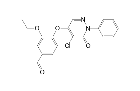 4-[(5-Chloro-6-oxo-1-phenyl-1,6-dihydro-4-pyridazinyl)oxy]-3-ethoxybenzaldehyde