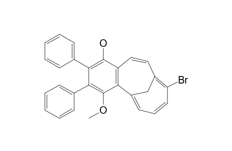 3-Methoxy-11-bromo-4,5-diphenyltricyclo[8.4.1.0(2,7)]pentadeca-1(14),2(7),3,5,8,10,12-heptaen-6-ol