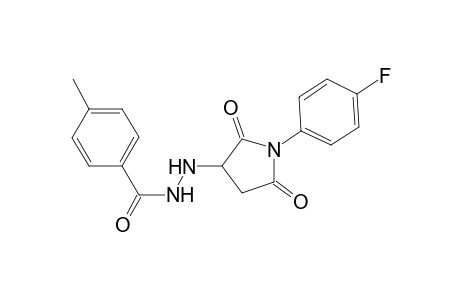 N'-[1-(4-fluorophenyl)-2,5-dioxo-3-pyrrolidinyl]-4-methylbenzohydrazide