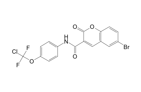 2H-1-benzopyran-3-carboxamide, 6-bromo-N-[4-(chlorodifluoromethoxy)phenyl]-2-oxo-