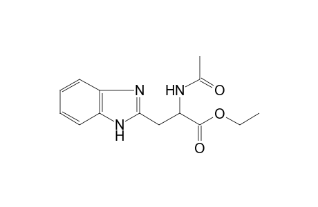 alpha-acetamido-2-benzimidazolepropionic acid, ethyl ester