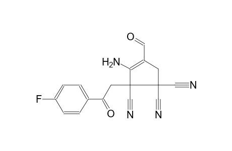 Cyclopent-3-ene-1,1,2-tricarbonitrile, 3-amino-2-(4-fluorobenzoylmethyl)-4-formyl-