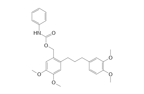 6-[3-(3,4-Dimethoxyphenyl)propyl]veratryl alcohol, carbanilate