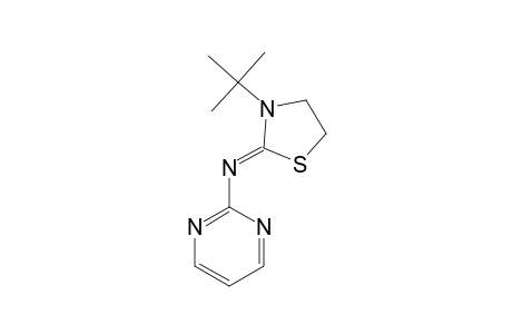 3-(1,1-DIMETHYLETHYL)-N-(2-PYRIMIDINYL)-2-THIAZOLIDINIMINE