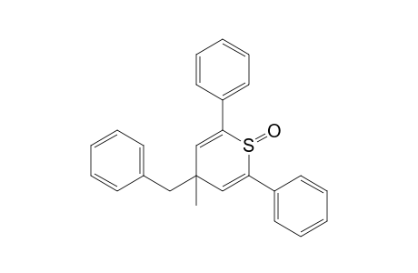trans-4-Benzyl-4-methyl-2,6-diphenyl-4H-thiopyran-1-oxide