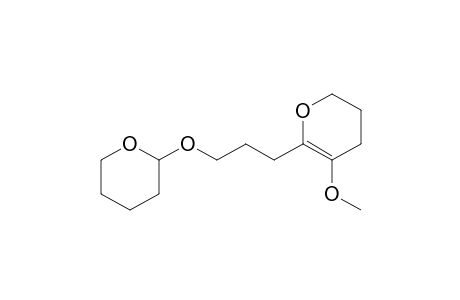 2H-Pyran, 3,4-dihydro-5-methoxy-6-[3-[(tetrahydro-2H-pyran-2-yl)oxy]propyl]-