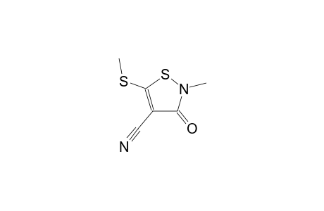 4-isothiazolecarbonitrile, 2,3-dihydro-2-methyl-5-(methylthio)-3-oxo-