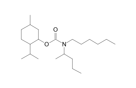 Carbonic acid, monoamide, N-(2-pentyl)-N-hexyl-, menthyl ester