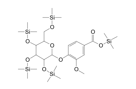 Vanillic acid 4-.beta.-glucoside, penta-TMS