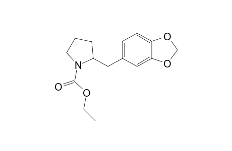 2-(1,3-Benzodioxol-5-ylmethyl)-1-pyrrolidinecarboxylic acid ethyl ester