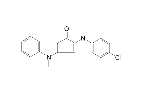 2-(4-Chloroanilino)-4-(N-methylanilino)-cyclopent-2-enone