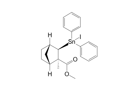 (1R,2R,3R,4S)-3-[iodo(diphenyl)stannyl]-2-methyl-norbornane-2-carboxylic acid methyl ester