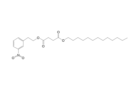 Succinic acid, 2-(3-nitrophenyl)ethyl tridecyl ester