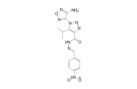 1-(4-amino-1,2,5-oxadiazol-3-yl)-5-isopropyl-N'-[(E)-(4-nitrophenyl)methylidene]-1H-1,2,3-triazole-4-carbohydrazide