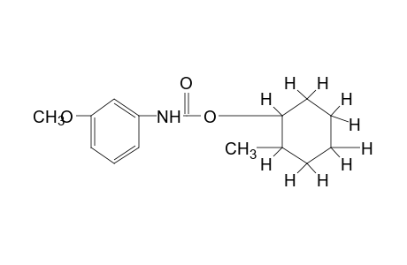 m-methoxycarbanilic acid, 2-methylcyclohexyl ester