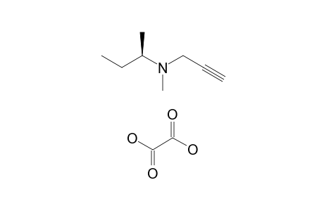 (R)-(-)-N-methyl-N-(2-butyl)propargylamine oxalate