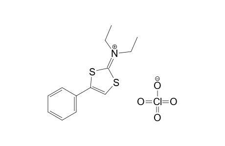 diethyl(4-phenyl-1,3-dithiol-2-ylidene)ammonium perchlorate