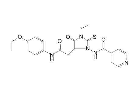 4-pyridinecarboxamide, N-[5-[2-[(4-ethoxyphenyl)amino]-2-oxoethyl]-3-ethyl-4-oxo-2-thioxo-1-imidazolidinyl]-